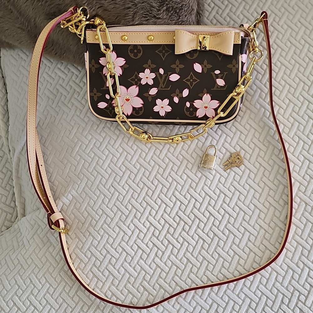 BEAUTIFUL X Takashi Murakami 2025 Cherry Blossom Pochette Accessoires - Picture 3 of 14